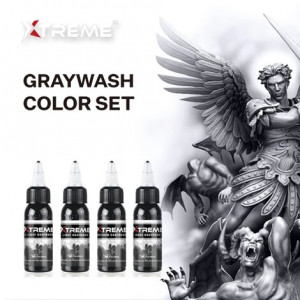 Тату краска Xtreme Ink Graywash Set (4 пигмента)