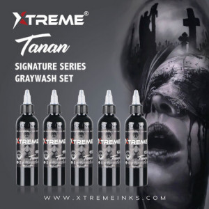 Тату краска Xtreme Ink Graywash Set - Tanan (5 пигментов)